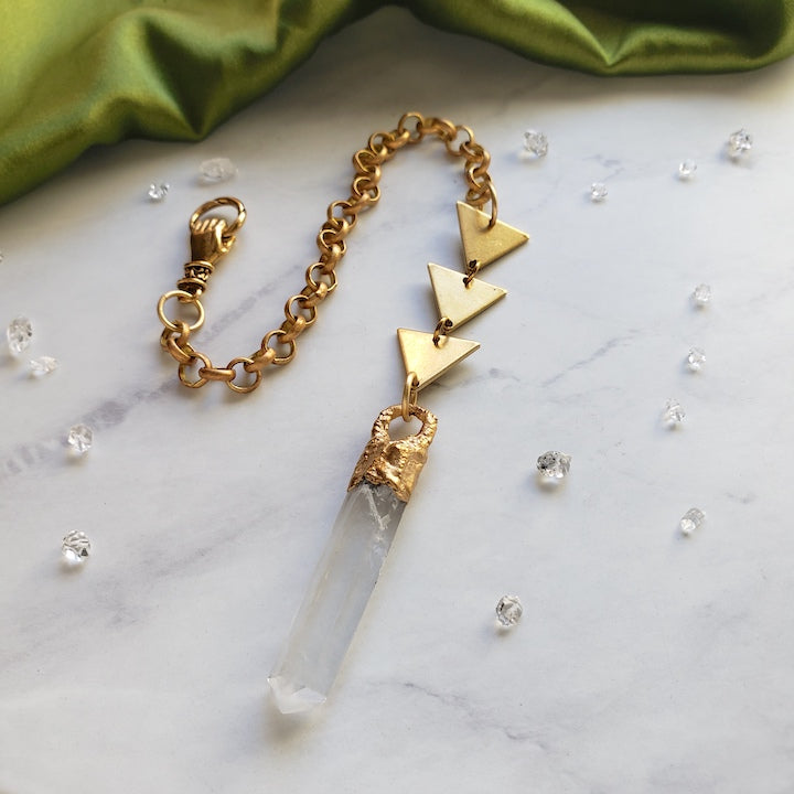 Lemurian Quartz Point Pendulum pendulum Shop Dreamers of Dreams