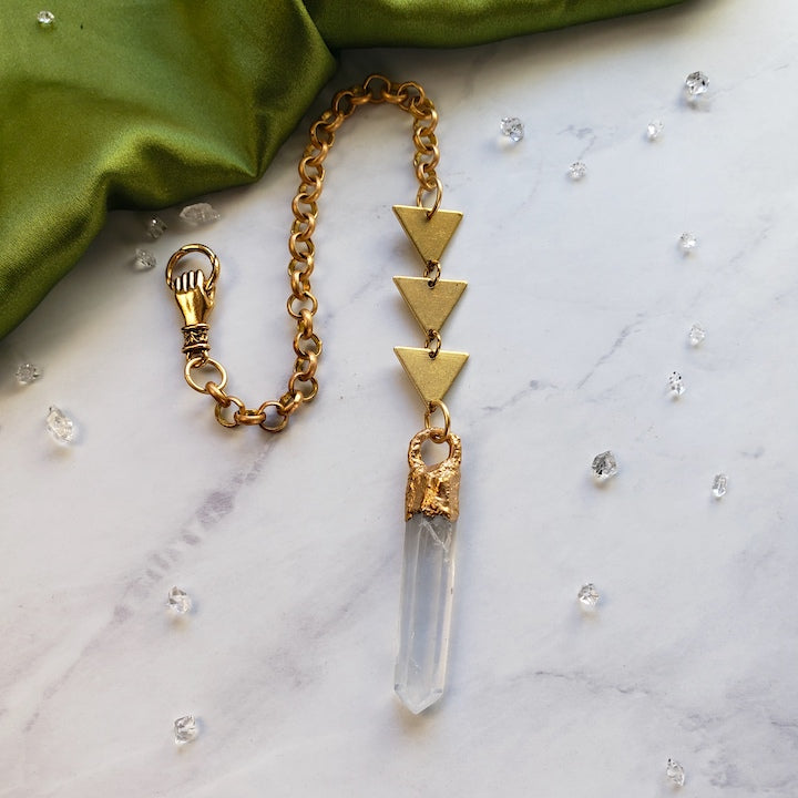 Lemurian Quartz Point Pendulum pendulum Shop Dreamers of Dreams