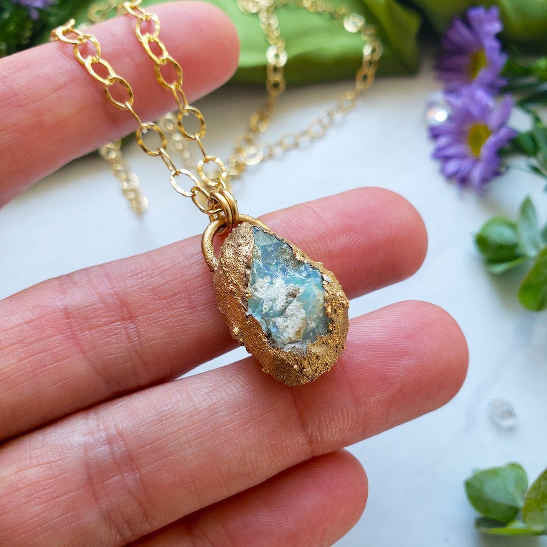 Raw Opal Nugget Necklace Necklace Shop Dreamers of Dreams
