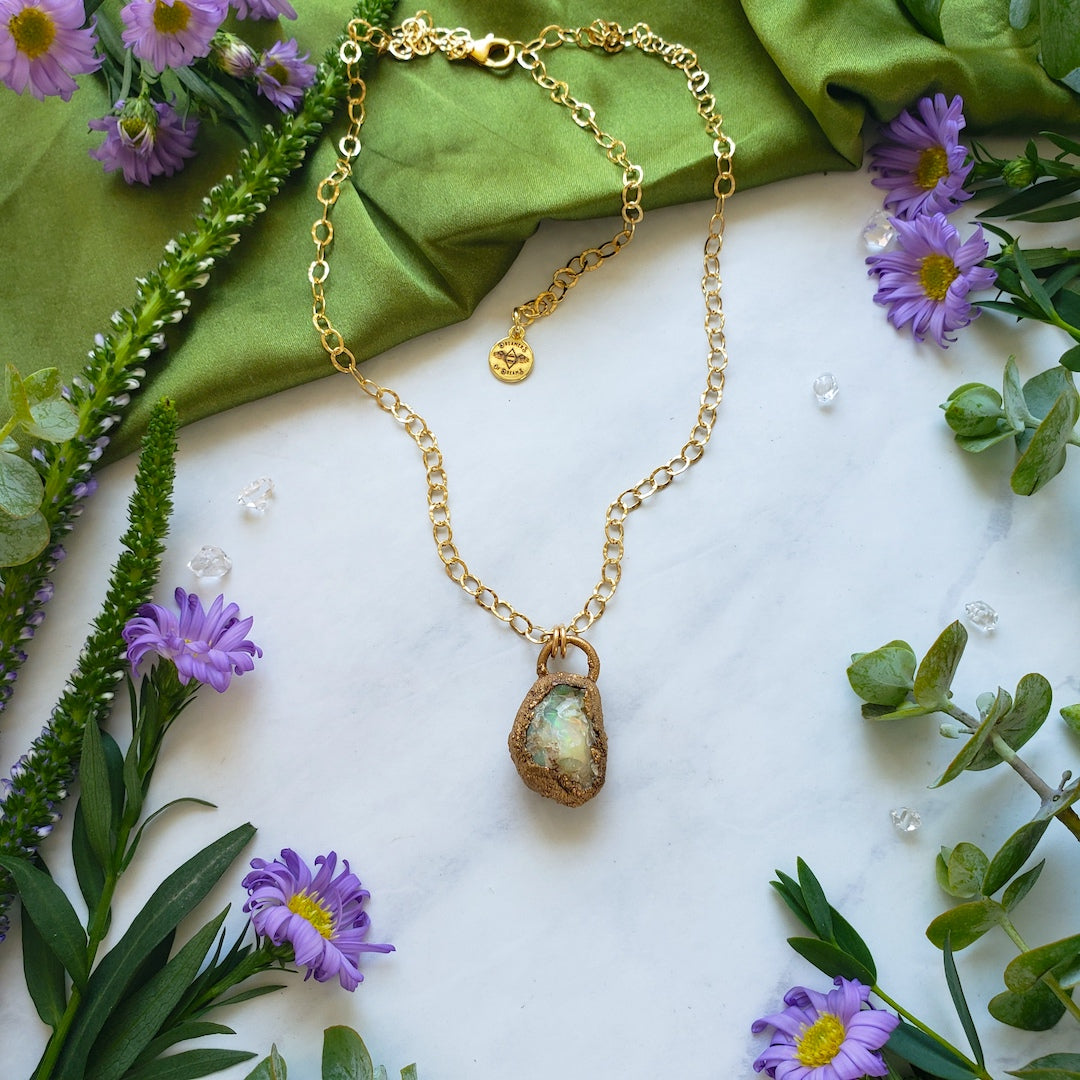 Raw Opal Nugget Necklace Necklace Shop Dreamers of Dreams