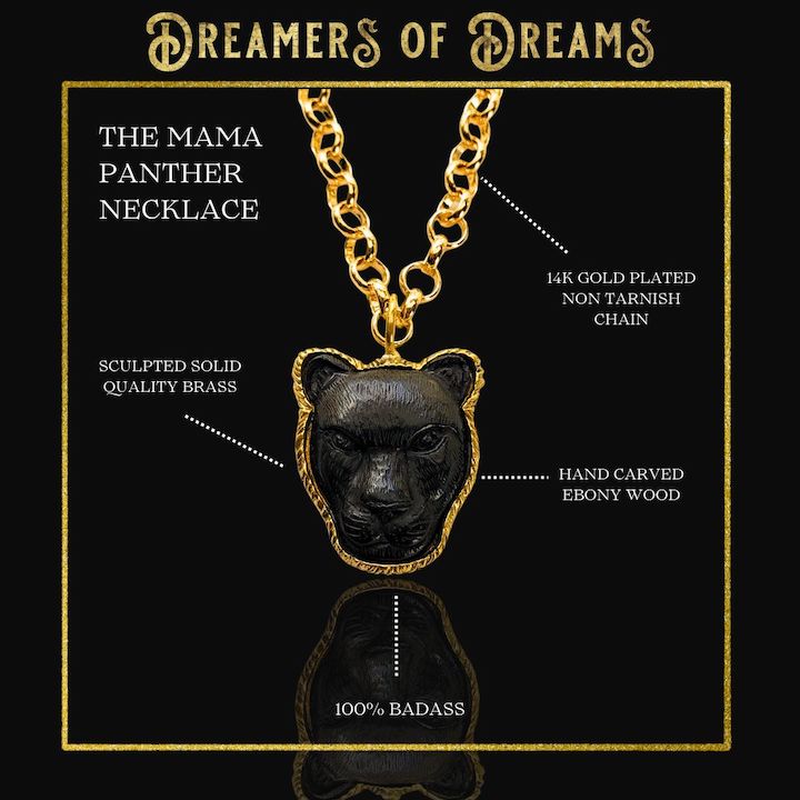 Mama Panther Spirit | Grace + Fortitude Necklace Necklace Shop Dreamers of Dreams