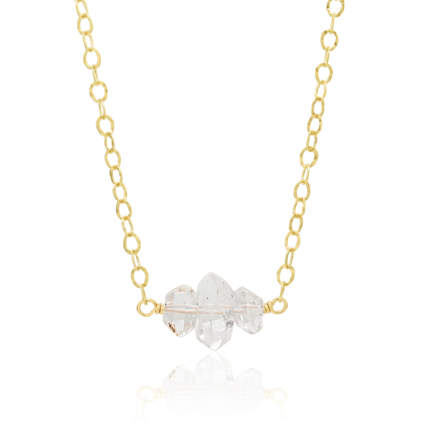 Diamond Quartz Trinity Necklace Necklace Shop Dreamers of Dreams