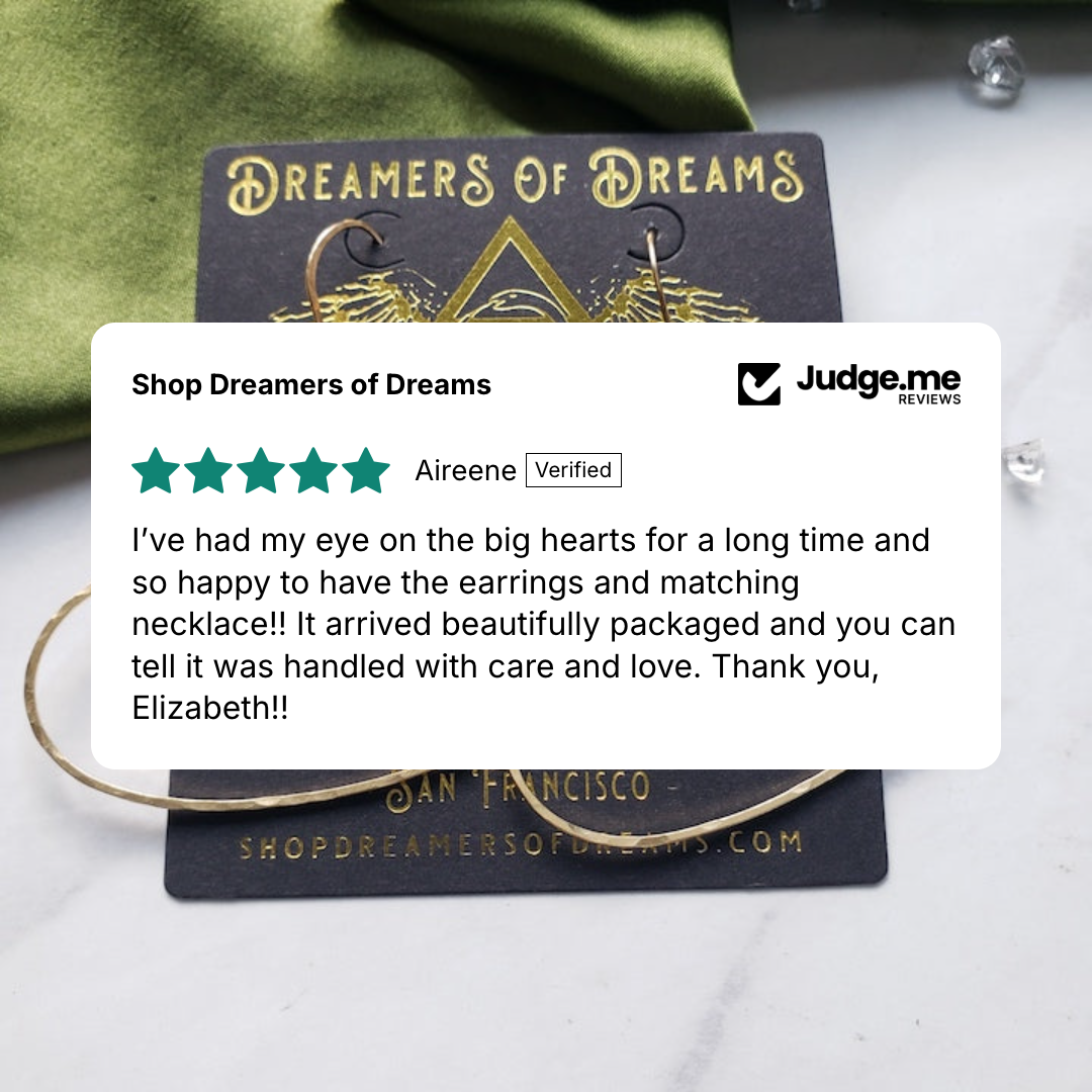 Big Heart Hoops Hoop Earrings Shop Dreamers of Dreams