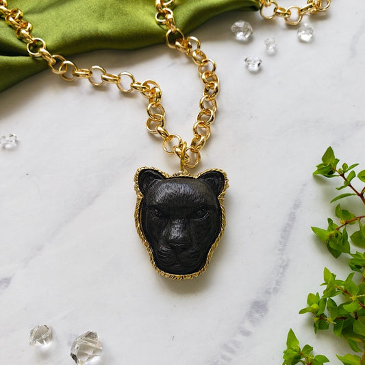 Mama Panther Spirit | Grace + Fortitude Necklace Necklace Shop Dreamers of Dreams