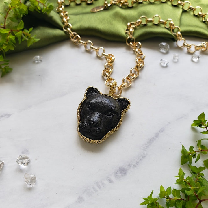 Mama Panther Spirit | Grace + Fortitude Necklace Necklace Shop Dreamers of Dreams