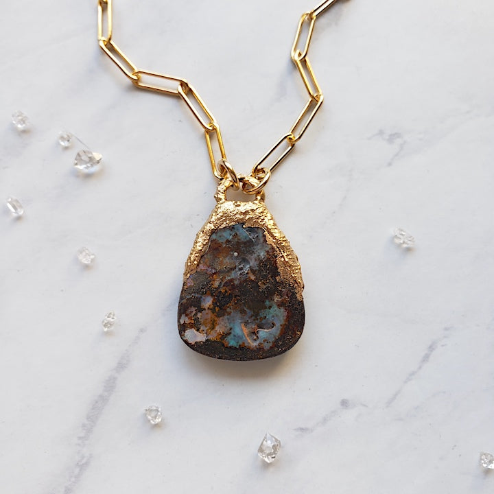 Boulder Opal Balance Necklace Necklace Shop Dreamers of Dreams
