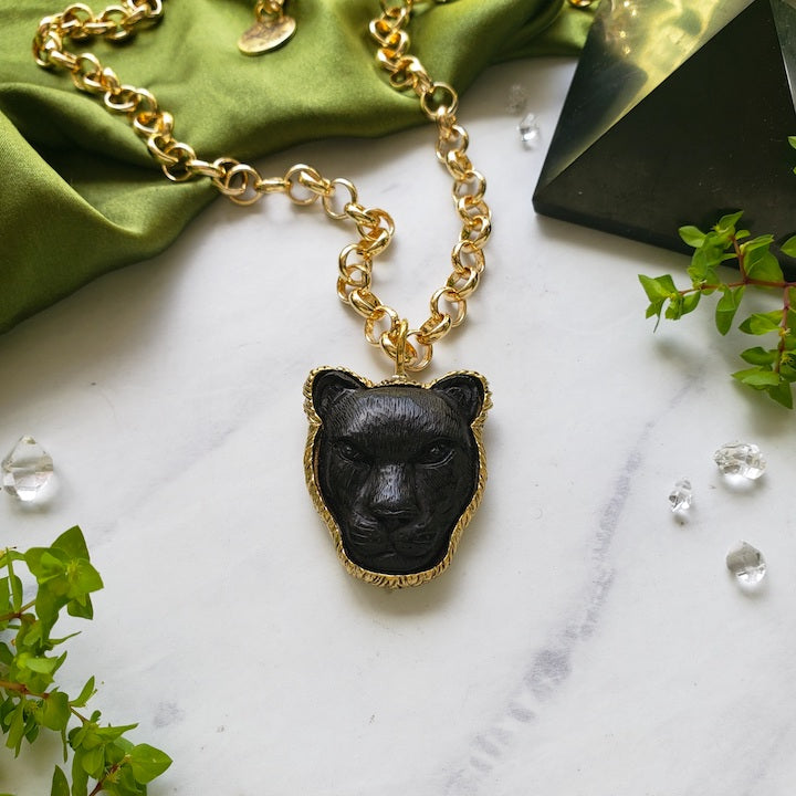 Mama Panther Spirit | Grace + Fortitude Necklace Necklace Shop Dreamers of Dreams