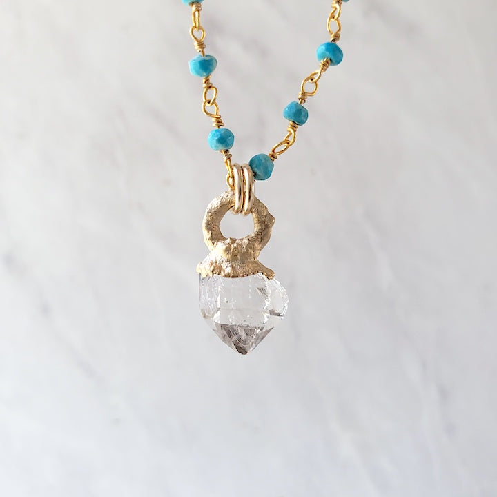 Diamond Quartz Mini Love Necklace