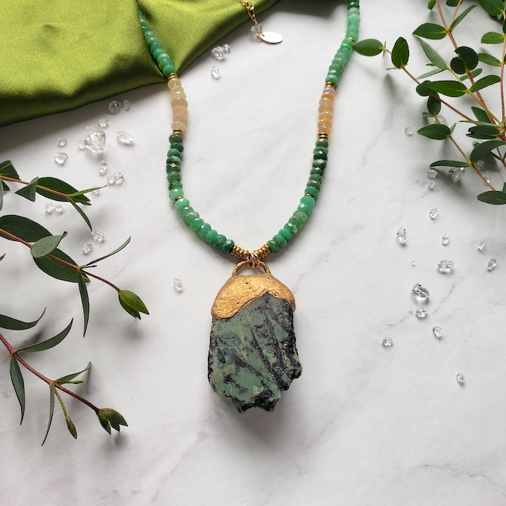 Divine Emerald Necklace Necklaces Shop Dreamers of Dreams