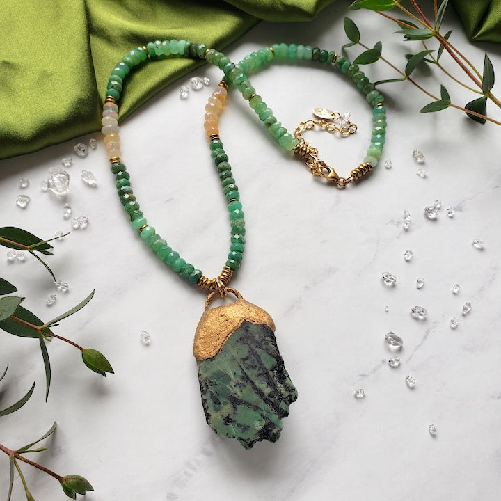 Divine Emerald Necklace Necklaces Shop Dreamers of Dreams
