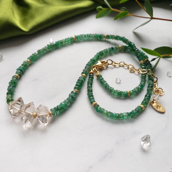 Emerald Trinity Necklace Necklaces Shop Dreamers of Dreams
