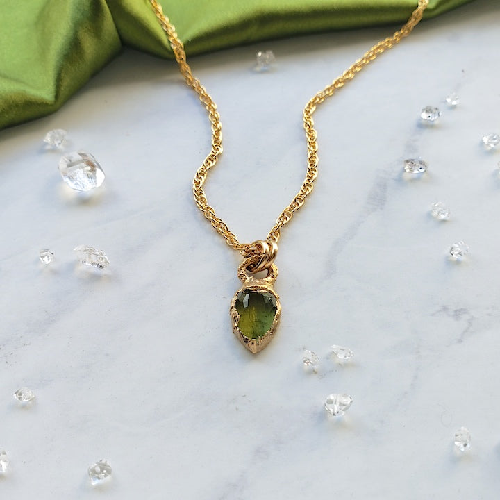 Green Tourmaline Pendant Necklace Necklace Shop Dreamers of Dreams