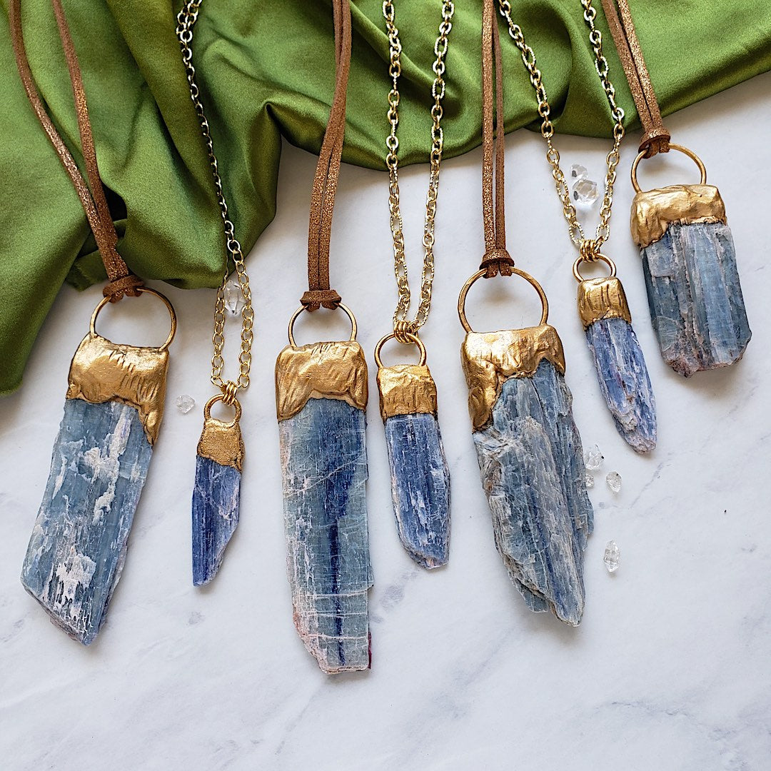 Large Blue Kyanite Goddess Necklace Necklace Shop Dreamers of Dreams