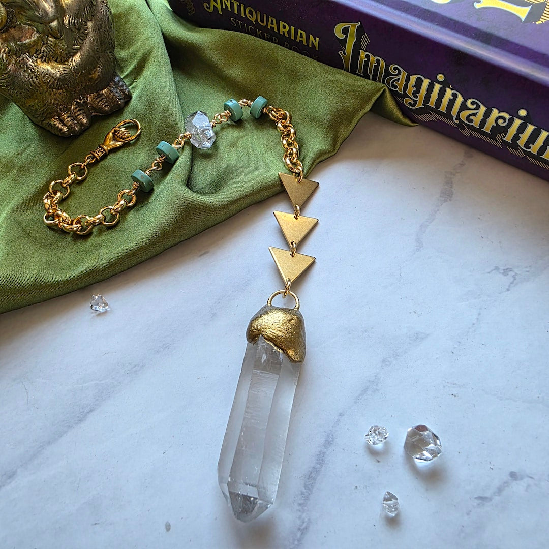 Lemurian Quartz Point Pendulum pendulum Shop Dreamers of Dreams