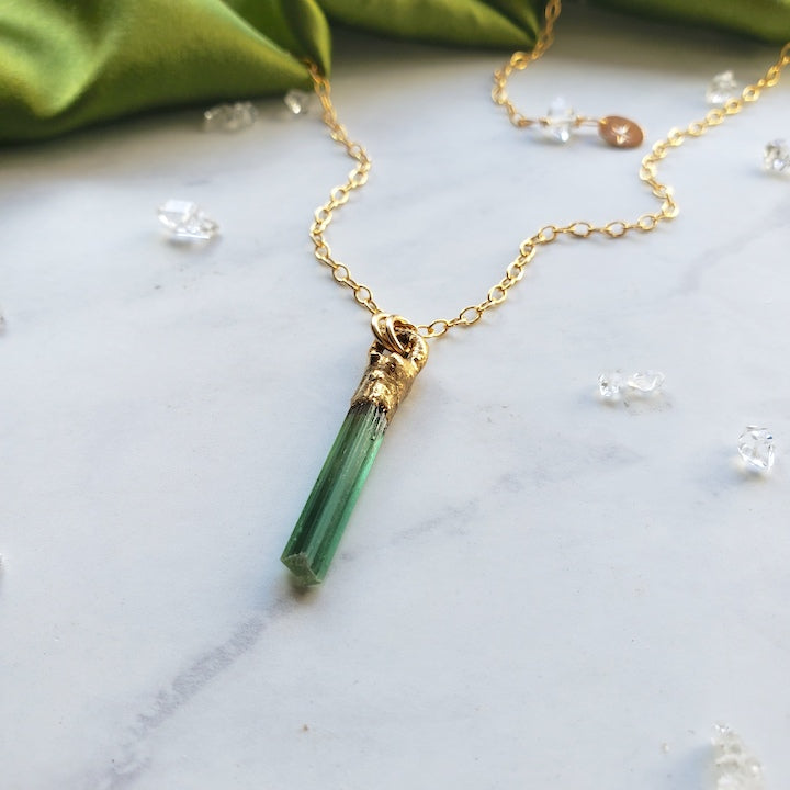 Blue Tourmaline Talisman Necklace Shop Dreamers of Dreams