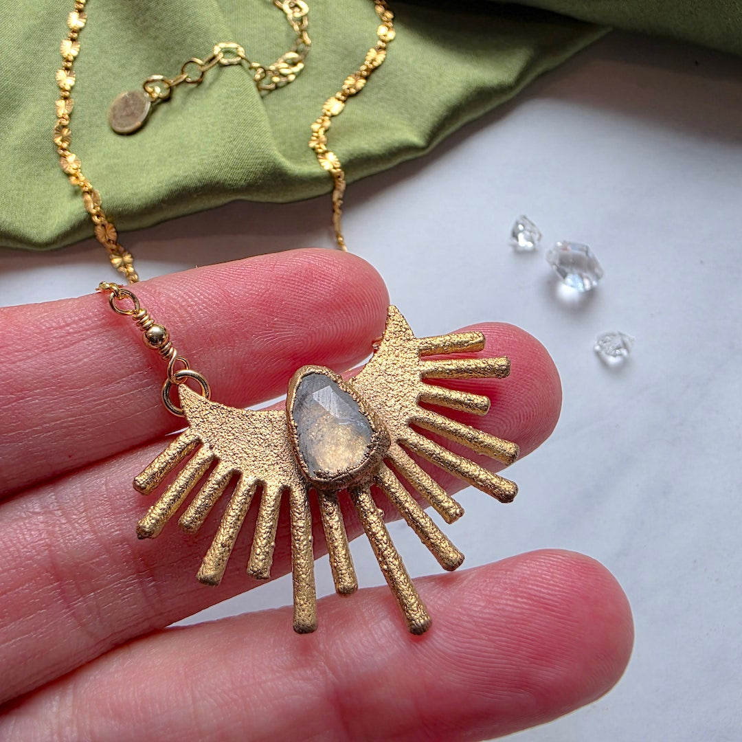 Moonstone Aura Necklace Necklaces Shop Dreamers of Dreams