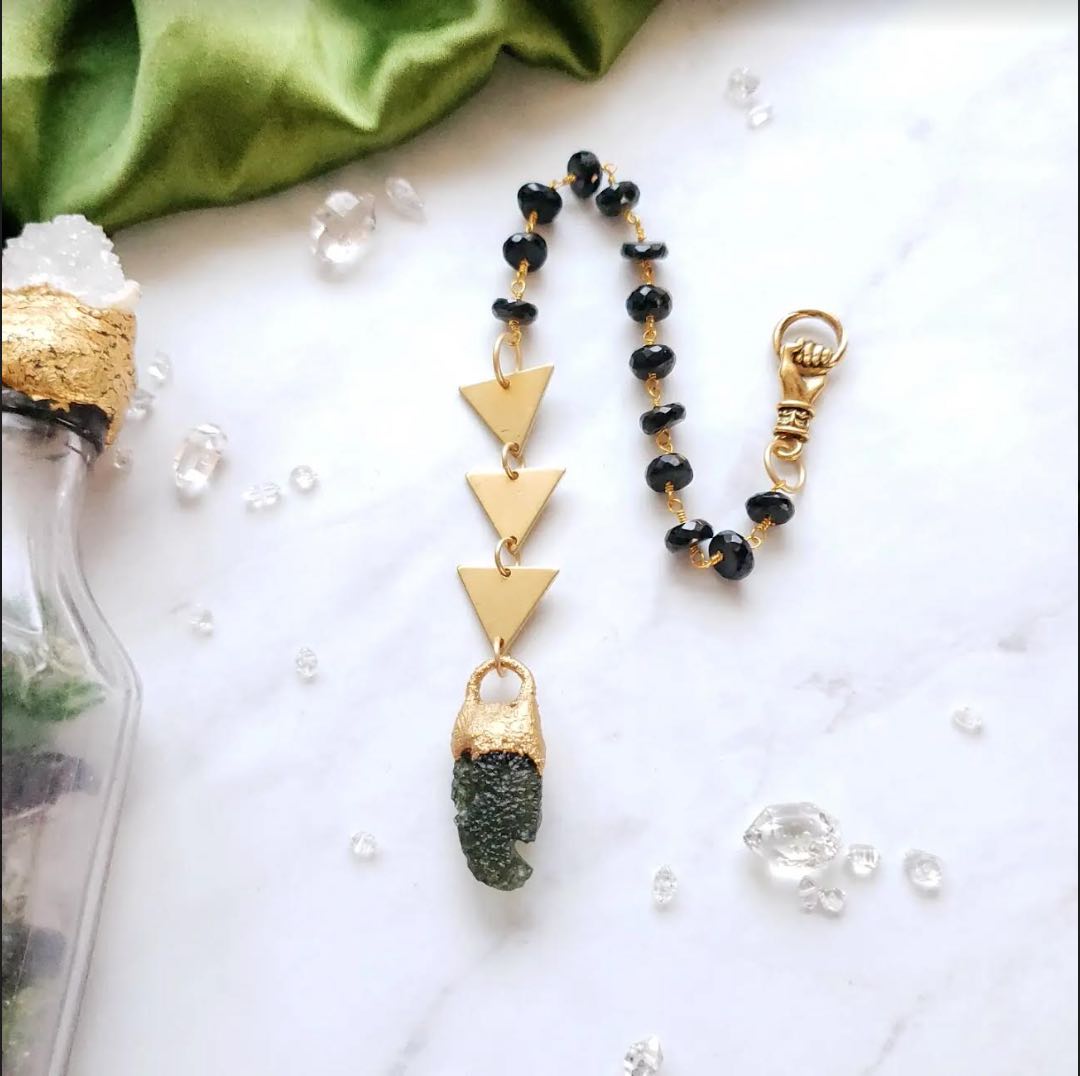 Moldavite Trinity Pendulum pendulum Shop Dreamers of Dreams