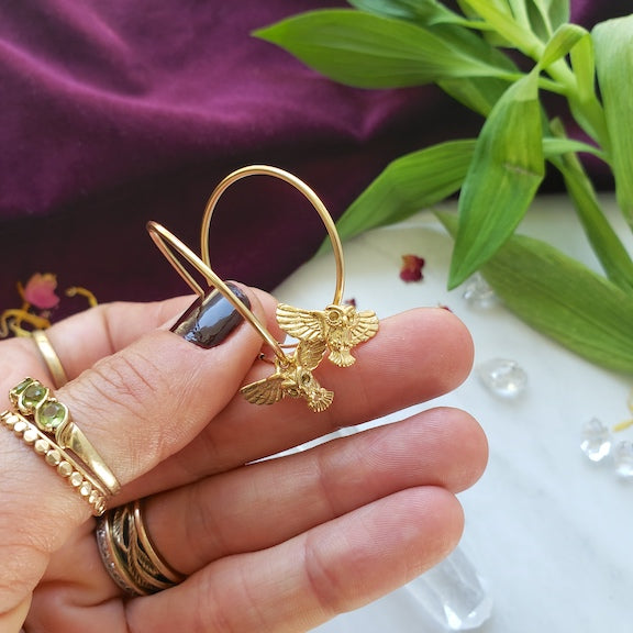 Owl + Sword + Star Gold Hoop Bundle Hoop Earrings Shop Dreamers of Dreams