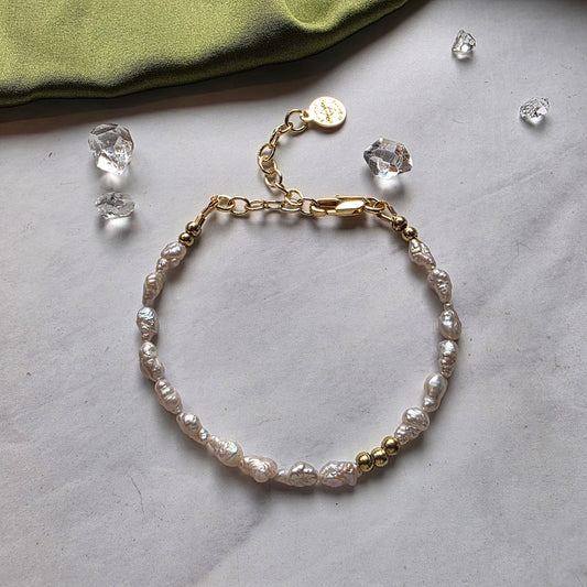 Vintage Silver Pearl Moonlight Bracelet Bracelet Shop Dreamers of Dreams