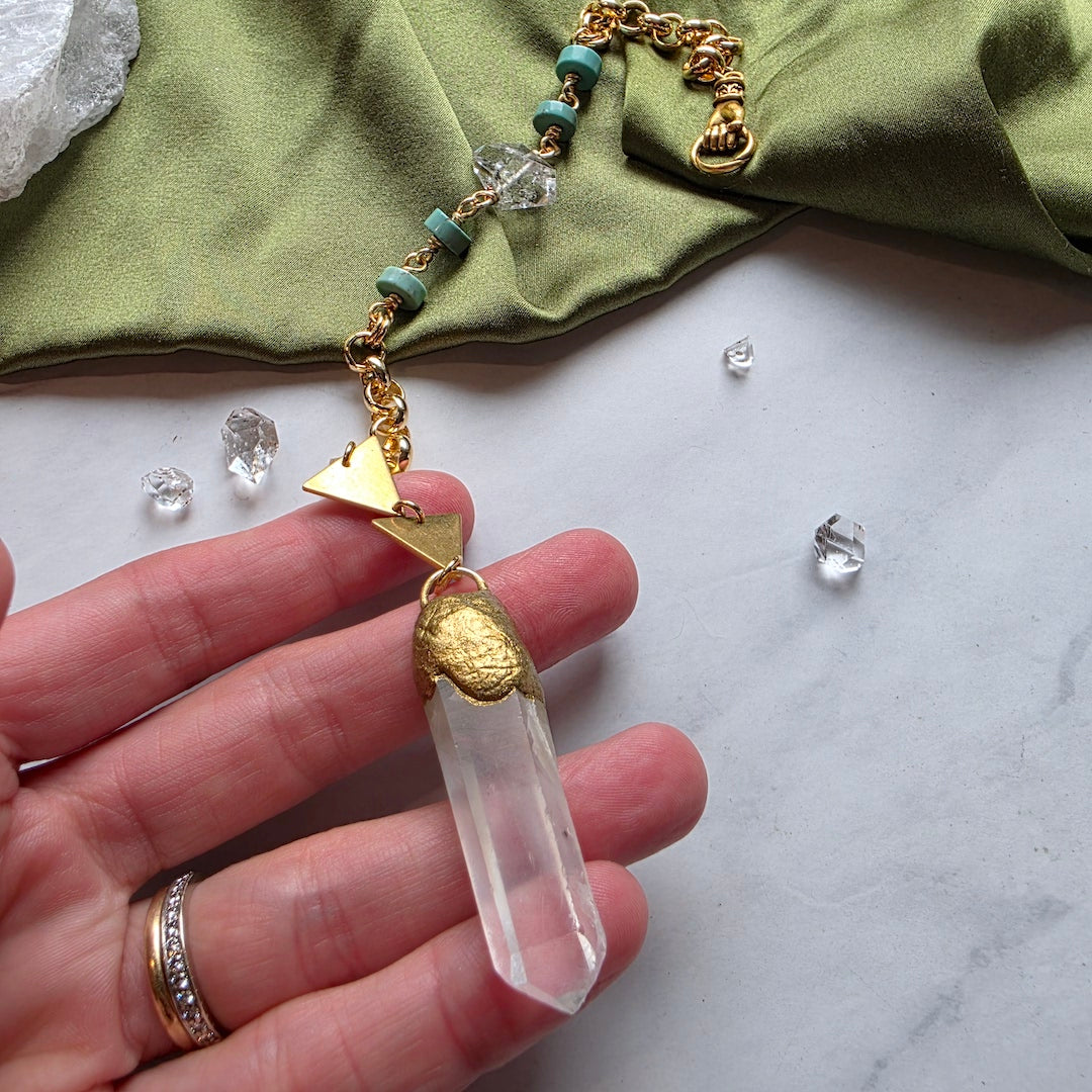 Lemurian Quartz Point Pendulum pendulum Shop Dreamers of Dreams