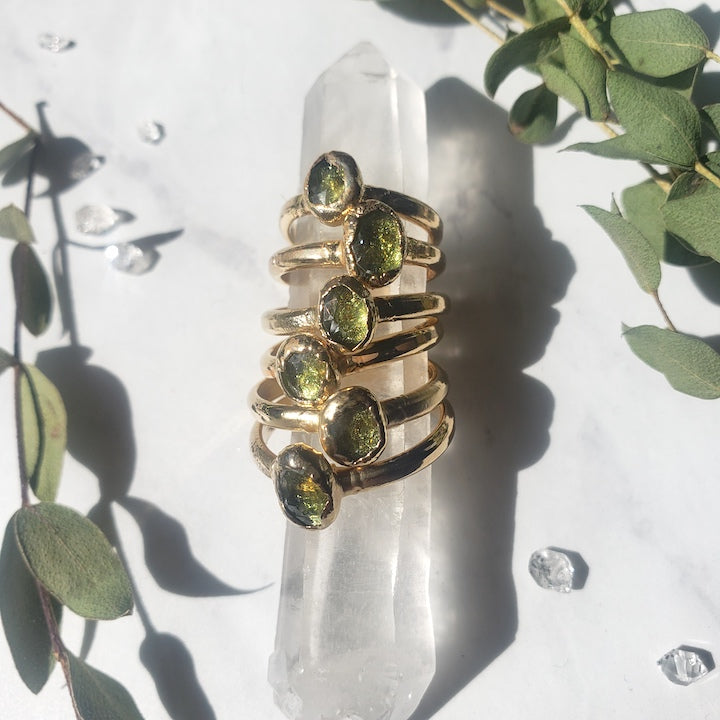 Peridot Prism Ring RING Shop Dreamers of Dreams
