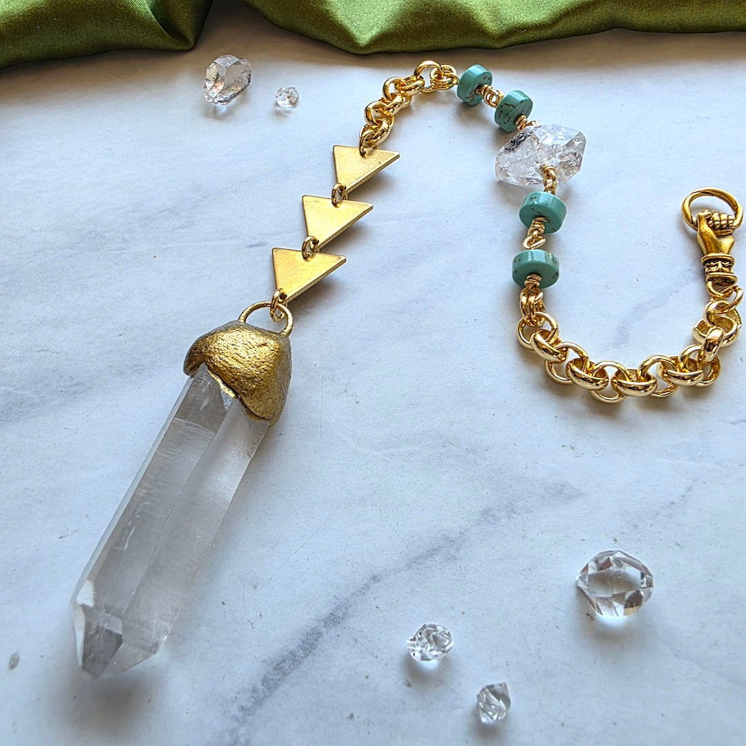 Lemurian Quartz Point Pendulum pendulum Shop Dreamers of Dreams