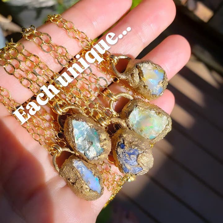 Raw Opal Nugget Necklace Necklace Shop Dreamers of Dreams