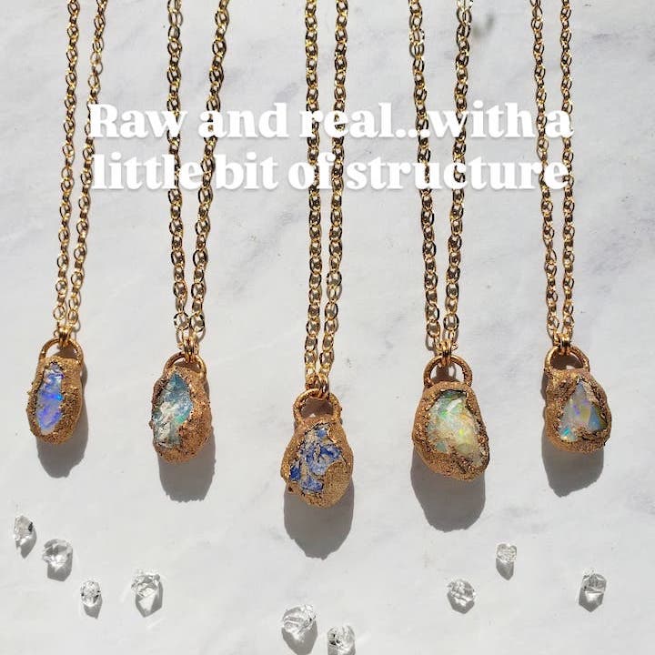 Raw Opal Nugget Necklace Necklace Shop Dreamers of Dreams