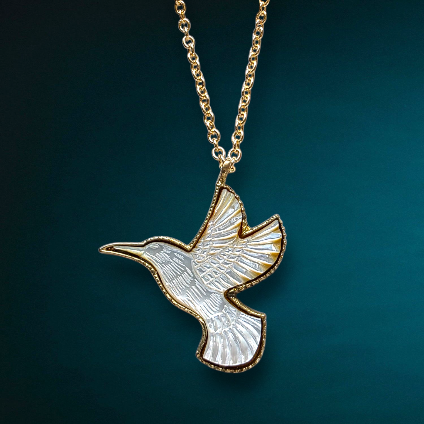 Hummingbird Spirit Shell Necklace Necklace Shop Dreamers of Dreams