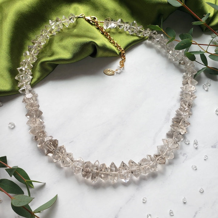 Diamond Quartz Infinity Necklace Necklace Shop Dreamers of Dreams