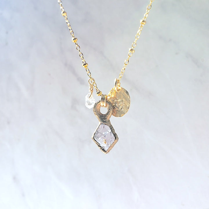 Lavender Spinel Mini Pendant Necklace necklace Shop Dreamers of Dreams