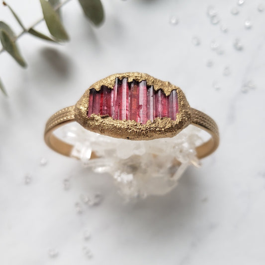 Made to Order | Pink Tourmaline Shield Bracelet Bracelet Shop Dreamers of Dreams