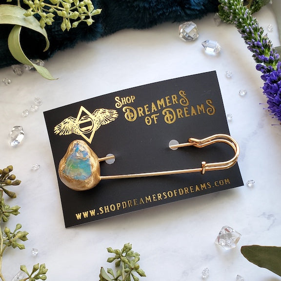 Blue Opal Shawl Pin Shawl Pin Shop Dreamers of Dreams