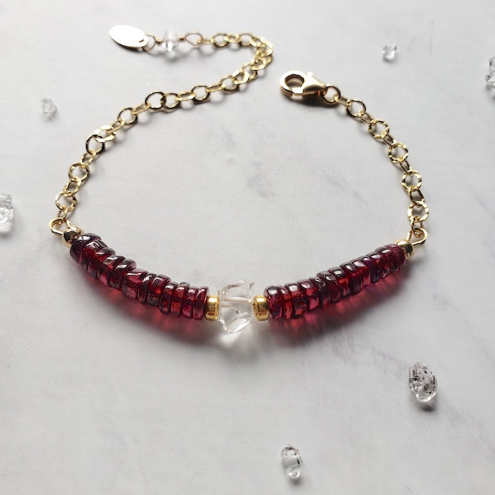 Eternity Garnet Bracelet Bracelet Shop Dreamers of Dreams