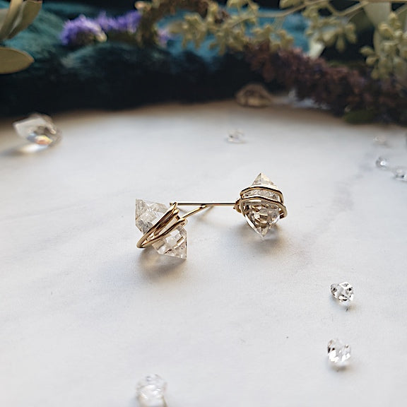 Diamond Quartz Stud Earrings Earrings Shop Dreamers of Dreams