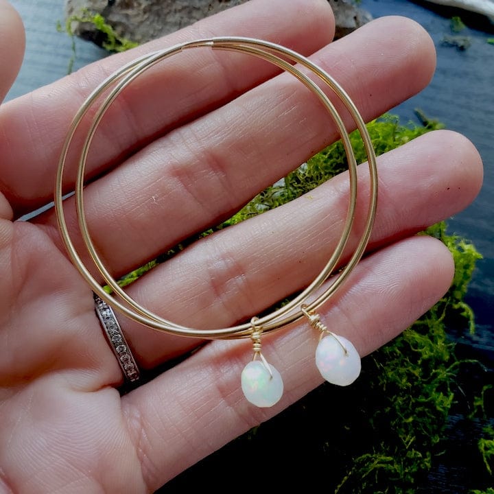 Rockstar Opal Hoop Set of 3 Earrings Shop Dreamers of Dreams