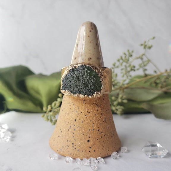 Mountain Moldavite Ring size 12 RING Shop Dreamers of Dreams
