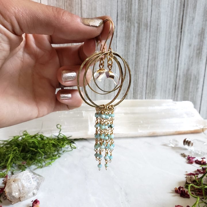 Opalite Dream Moon Earrings Earrings Shop Dreamers of Dreams