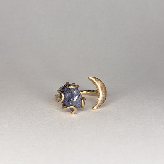 Tanzanite Gemstone Moon Ring RING Shop Dreamers of Dreams