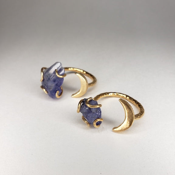 Tanzanite Gemstone Moon Ring RING Shop Dreamers of Dreams