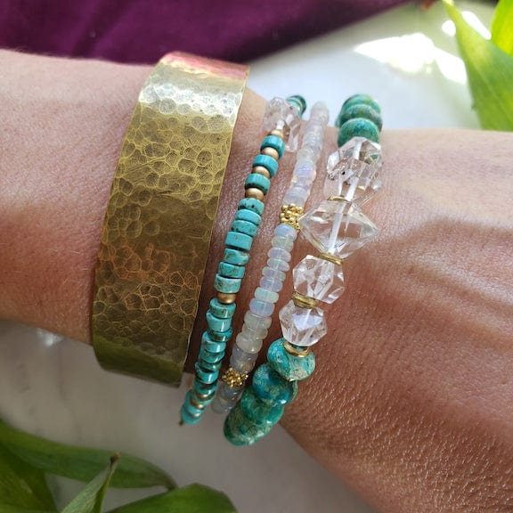 Divine Turquoise and Quartz Bracelet Bracelet Shop Dreamers of Dreams