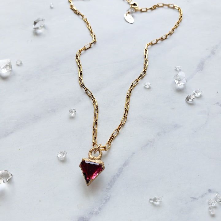 Garnet Hierophant Pendant Necklace Necklace Shop Dreamers of Dreams