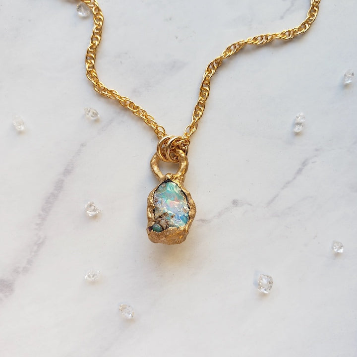Raw Opal Nugget Necklace Necklace Shop Dreamers of Dreams