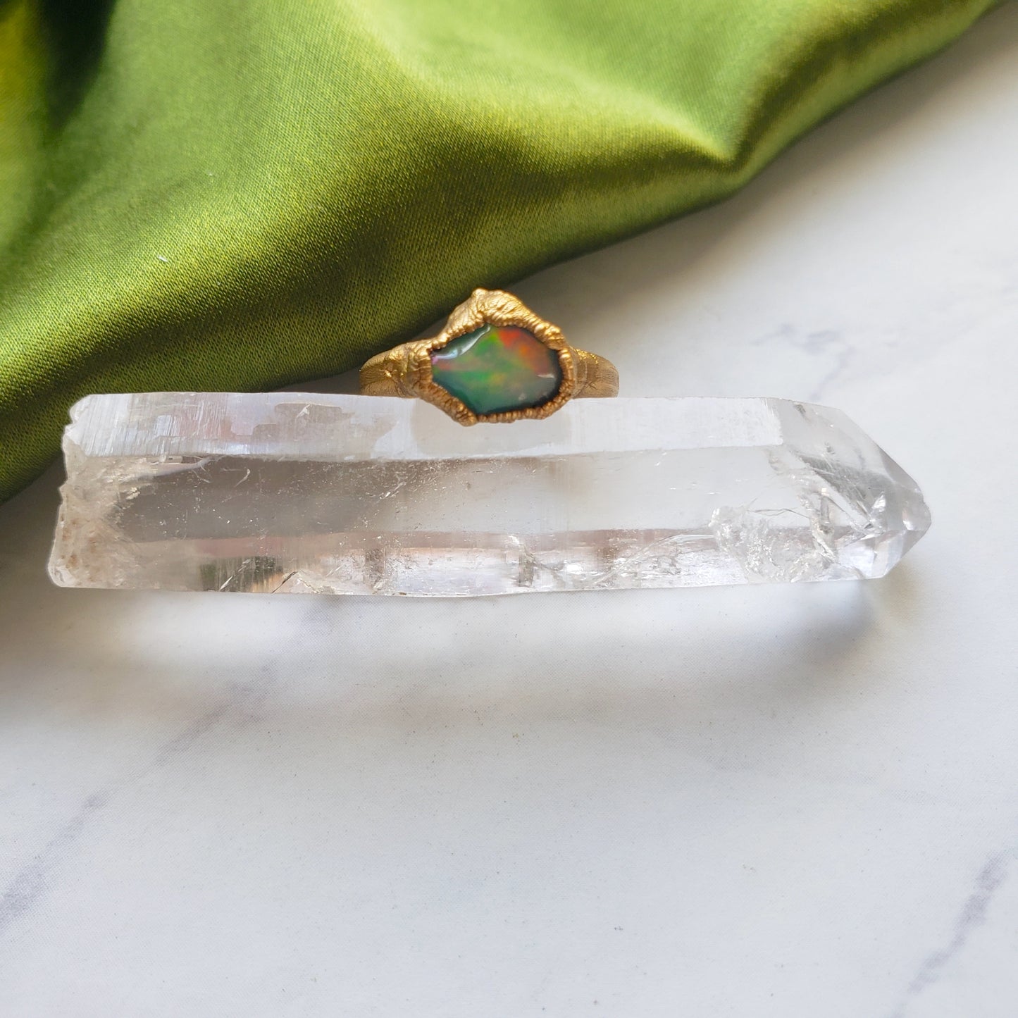 Raw Opal Stone Ring RING Shop Dreamers of Dreams