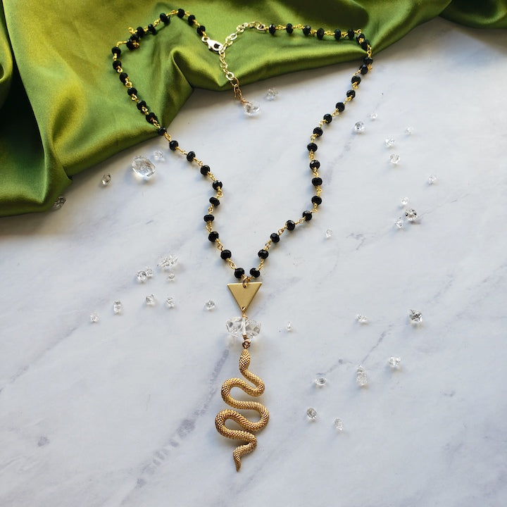 Gold Snake Protection Necklace Necklace Shop Dreamers of Dreams