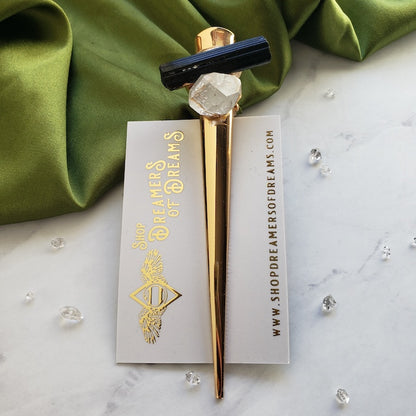 Black Tourmaline Hair Clip Hair Clip Shop Dreamers of Dreams