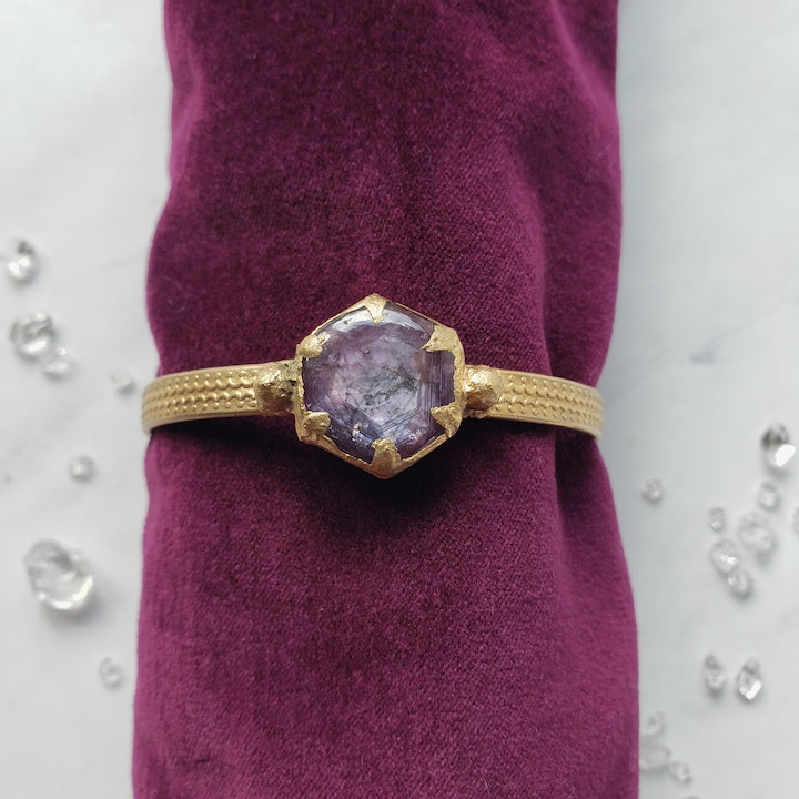 Purple Sapphire Cuff Bracelet Bracelet Shop Dreamers of Dreams