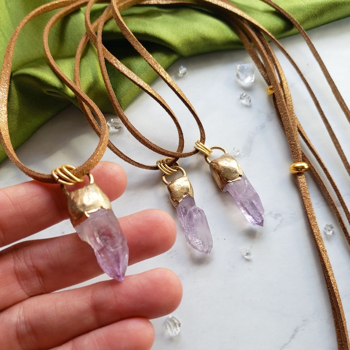 Amethyst Point Necklace Necklace Shop Dreamers of Dreams