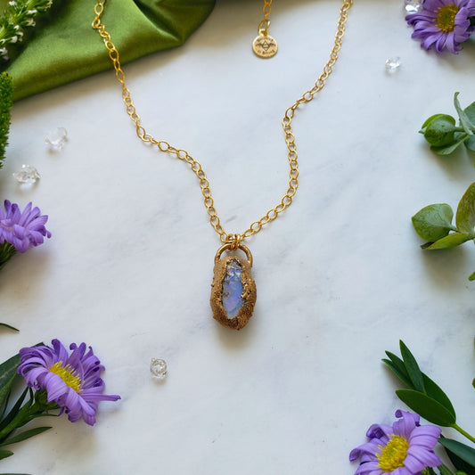 Raw Opal Nugget Necklace