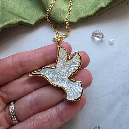 Hummingbird Spirit Shell Necklace Necklace Shop Dreamers of Dreams